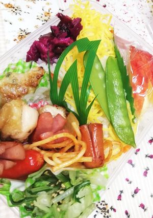明日のお弁当は揚げ餃子弁当♪-レシピのメイン写真