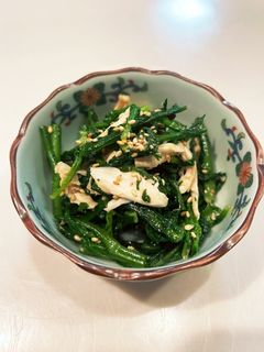 春菊ナムル(ササミ入り)-レシピのメイン写真