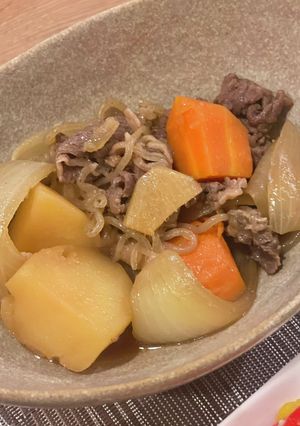 無水でコク旨♪時短で出来る基本の肉じゃが-レシピのメイン写真