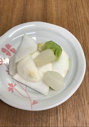 食日記/カブとらっきょうの酢漬け/簡単-レシピのメイン写真