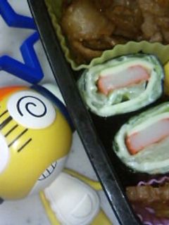お弁当☆キャベツとかにかまのクルクル-レシピのメイン写真