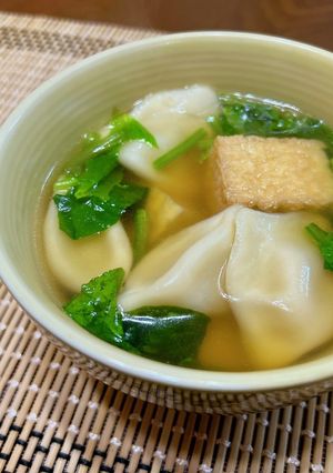 水餃子と絹あげの中華スープ-レシピのメイン写真