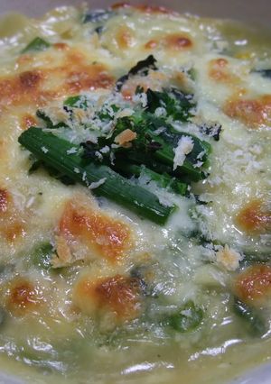 菜の花とうどんで簡単グラタン-レシピのメイン写真