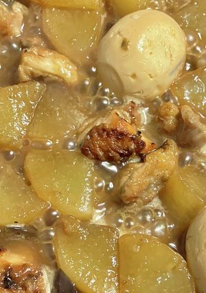 大根とナスしみしみ鶏肉の照り煮込み-レシピのメイン写真