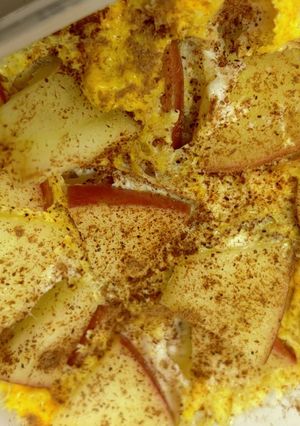 レンジで卵とリンゴだけケーキ！-レシピのメイン写真