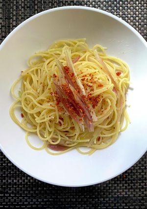 茗荷のペペロンチーノ-レシピのメイン写真