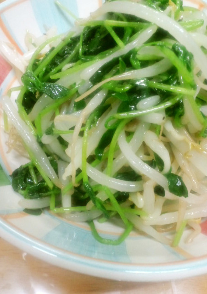 簡単に！豆苗ともやしのナムル-レシピのメイン写真