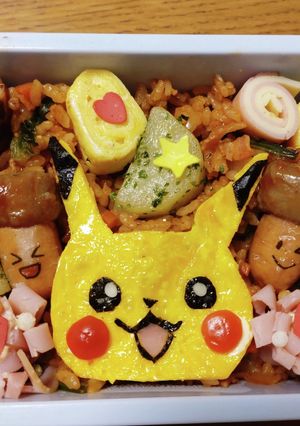 ピカチュウ 秋の遠足弁当-レシピのメイン写真