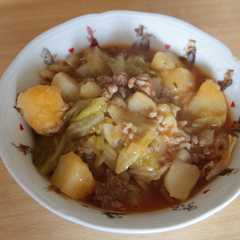 รูปของ キャベツのひき肉入り重ね煮　maggi