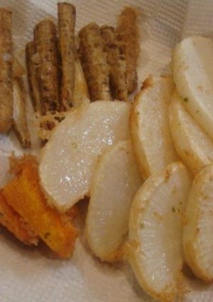 たこ焼き粉で野菜の天ぷら( *゜∇)/☆-レシピのメイン写真