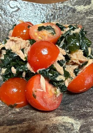 ワカメとツナとプチトマトの中華風和え-レシピのメイン写真