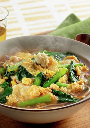 低糖質 大豆麺の生姜かきたまそば-レシピのメイン写真