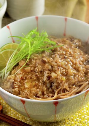 低糖質 大豆麺の鶏そぼろあんかけそば-レシピのメイン写真