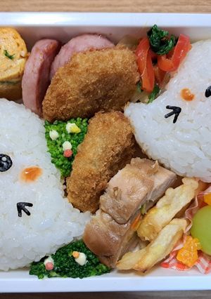 ハロウィン弁当　おばけ-レシピのメイン写真