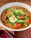 低糖質 大豆麺の味噌煮込みそば