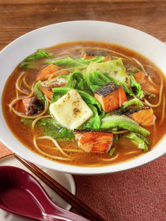 低糖質 大豆麺の味噌煮込みそば-レシピのメイン写真