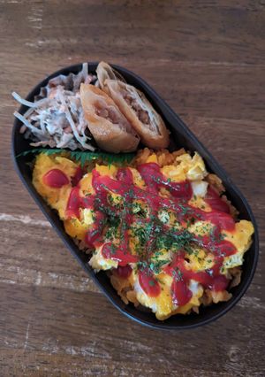 JK☆絶品チキンライス弁当♪-レシピのメイン写真