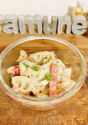 簡単れんこんとベーコンのイタリアンソテー-レシピのメイン写真