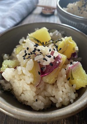 塩昆布だけ!さつまいもごはん-レシピのメイン写真