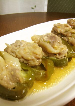 本当に絶品!ピーマンの豚肉詰め-レシピのメイン写真