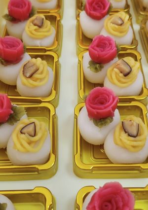 バラのお花とモンブランの白玉-レシピのメイン写真