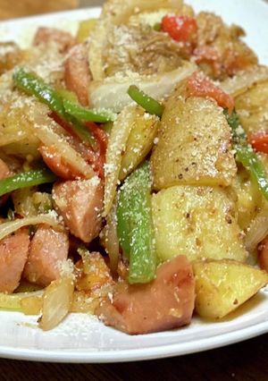 栄養いっぱいカラフルなジャーマンポテト-レシピのメイン写真