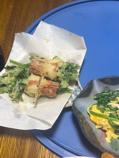 菊菜とちくわの天ぷら-レシピのメイン写真