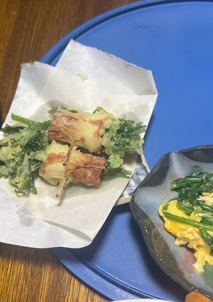 菊菜とちくわの天ぷら-レシピのメイン写真