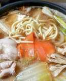 市販つゆ！買わずに簡単に出来る醤油鍋♡