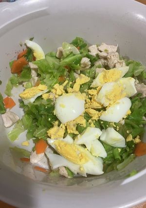 オガタ家 お弁当用チキンサラダ味噌風味-レシピのメイン写真
