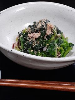 【野菜ソムリエ】ほうれん草のツナ昆布和え-レシピのメイン写真