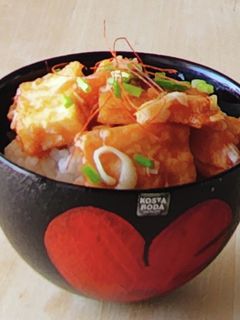 朝食☆エビチリ風厚揚げ丼☆塾ご飯☆昼ご飯-レシピのメイン写真