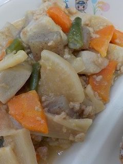 南房総市給食◆里芋と大根の味噌煮-レシピのメイン写真