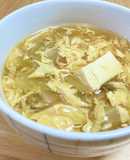 キャベツと大根の卵あんかけスープ