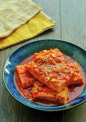 レンジで簡単韓国風豆腐煮-レシピのメイン写真