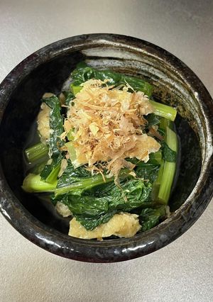 ムスリムも食べられる！小松菜の煮浸し-レシピのメイン写真