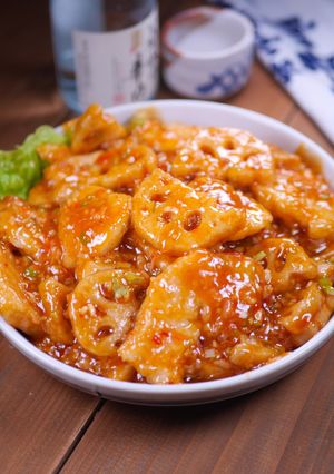 たっぷりの餡がうまい☆れんこん鶏チリ☆-レシピのメイン写真