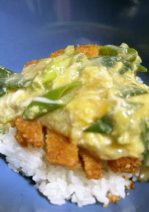 カツとじ丼/七尾市学校給食-レシピのメイン写真