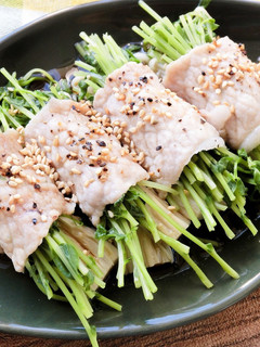 【主菜・副菜】豚肉巻きのレンジ蒸し-レシピのメイン写真