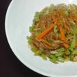 激安!野菜の皮で春雨オイ醤油炒め。