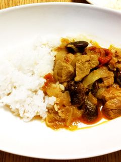 花豆農家おすすめ☆本格花豆ポークカレー-レシピのメイン写真