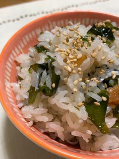 簡単♡釜揚げしらすとわかめの混ぜご飯♡-レシピのメイン写真