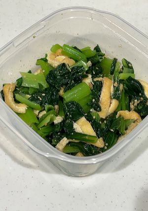 小松菜と油揚げの和物-レシピのメイン写真