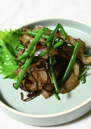 ヒラメのW昆布和え-レシピのメイン写真