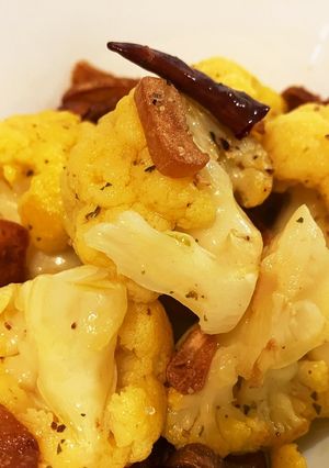 黄色カリフラワーのペペロンチーノ-レシピのメイン写真