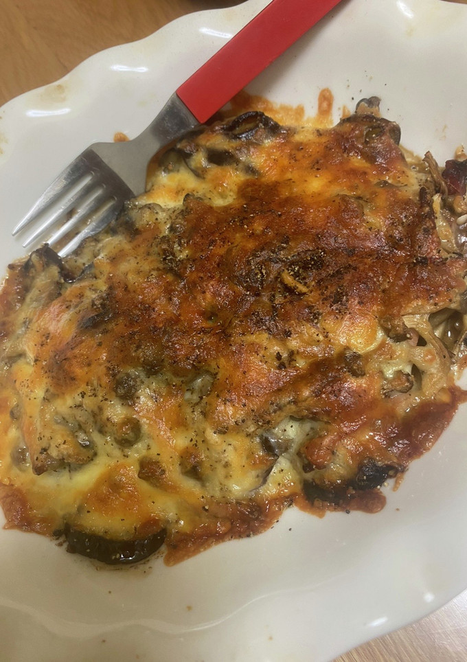 簡単♩ 茄子としめじのチーズ焼き-レシピのメイン写真