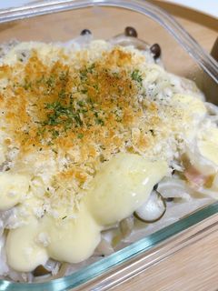 しめじとベーコンのクリームドリア-レシピのメイン写真