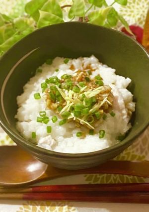 簡単おいしい☆薬味たっぷり中華粥-レシピのメイン写真