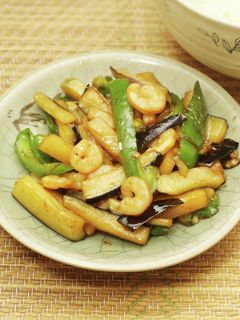 エビとナスのオイスターソース炒め-レシピのメイン写真