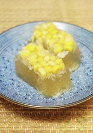 トウモロコシとキャベツのコンソメゼリー-レシピのメイン写真